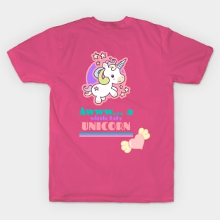 Awww... a wittle baby Unicorn T-Shirt